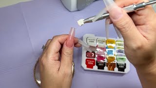 Gel X Nails | Matte Cat Eye Aura 3D Nail Art