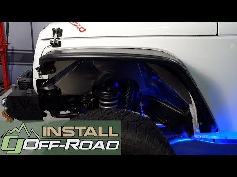 Jeep Wrangler JK Poison Spyder Fender Flare Crusher Front Pair 2007-2018 Installation