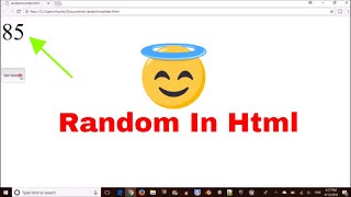 How to generate a random number in HTML/JAVASCRIPT