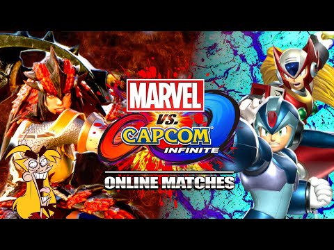 MONSTER HUNTER VS MAVERICK HUNTERS : Marvel vs Capcom Infinite Online Matches