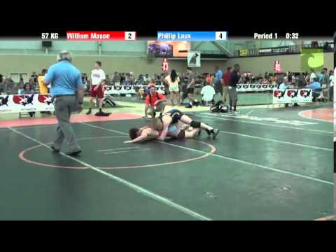 Men`s Freestyle 57 KG William Mason vs. Phillip Laux