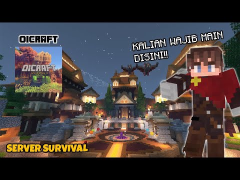 EXCITING SURVIVAL MINECRAFT SERVER REVIEW!!  ON OiCraft SMP JUST!