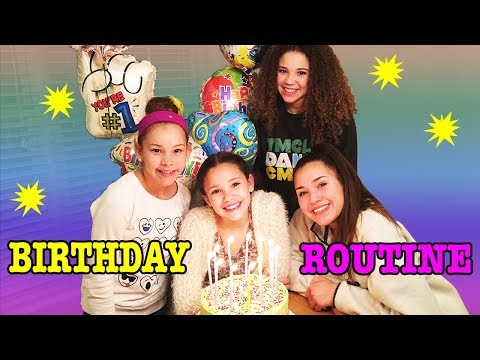 Birthday Routine! Sierra's 14th Birthday Surprise! (Haschak Sisters)