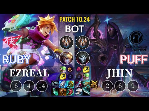 RW Ruby Ezreal vs IG Puff Jhin Bot - KR Patch 10.24
