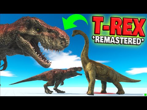 New Remastered T-REX vs Every Unit - Animal Revolt Battle Simulator