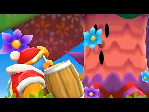 Kirby: Triple Deluxe (Dededetour!) - Level 1: Fine Field - No Damage 100% Walkthrough