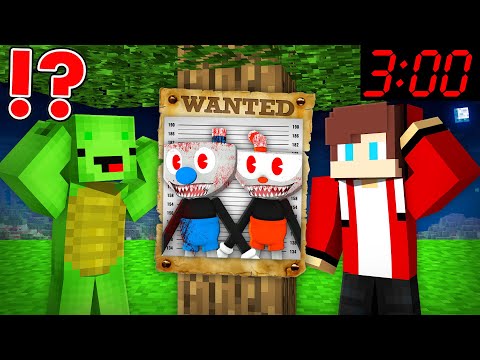 JJ & Mikey's Scary Minecraft Challenge: CUPHEAD & MUGMAN WANTED