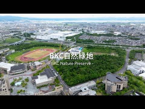 キャンパス内に豊かな自然 BKC自然緑地