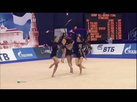 Spain 3 Ribbons + 2 Ropes AA 2010 World Championships (HD)