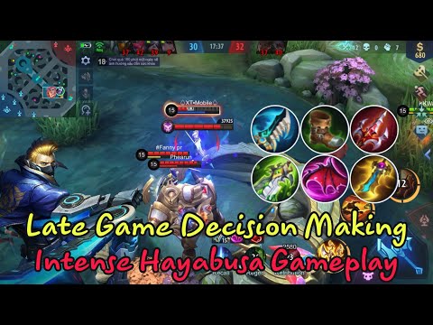 Super Intense Hayabusa Gameplay - Late Game Map Awareness - Decision Making