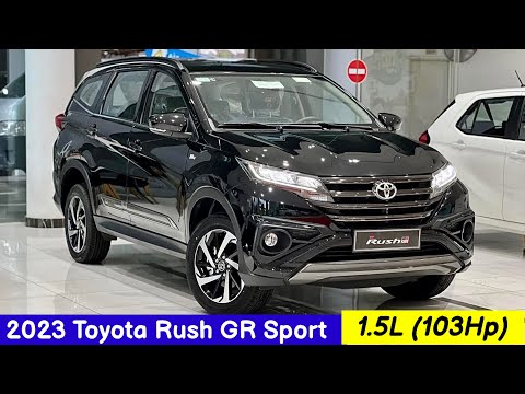 2023 Toyota Rush GR Sport Black Color - Gasoline 1.5L , 4 Cylinder | Exterior and Interior Details