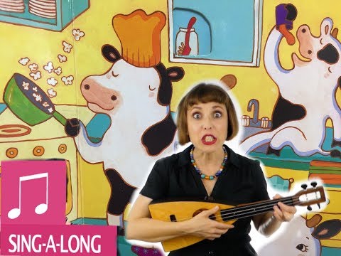 Animal Songs for Kids - Cows in the Kitchen Moo with Alina Celeste - Tom Farmer Nursery Rhymes