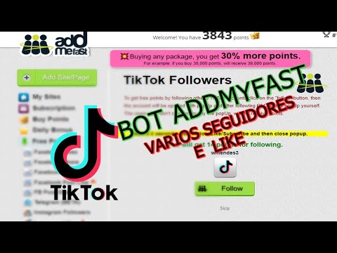 ADDMEFAST GANHE VARIOS SEGUIRODES NO TICTOK E YOUTUBE