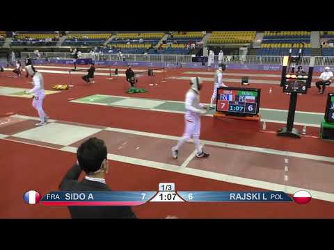 Doha 2021 SMF - L16 - Sido FRA v Rajski POL