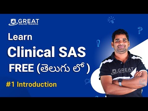 Clinical SAS Tutorial in Telugu - #1 SAS Introduction