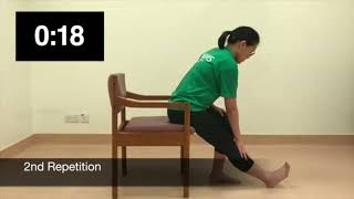 NUHS Physiotherapy - Hamstring stretch in sitting