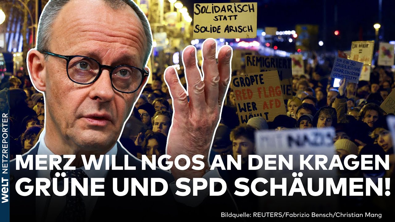 DEUTSCHLAND: Union schlägt gegen NGOs zu! Grüne und SPD sind wütend! Merz will Finanzhilfe prüfen
