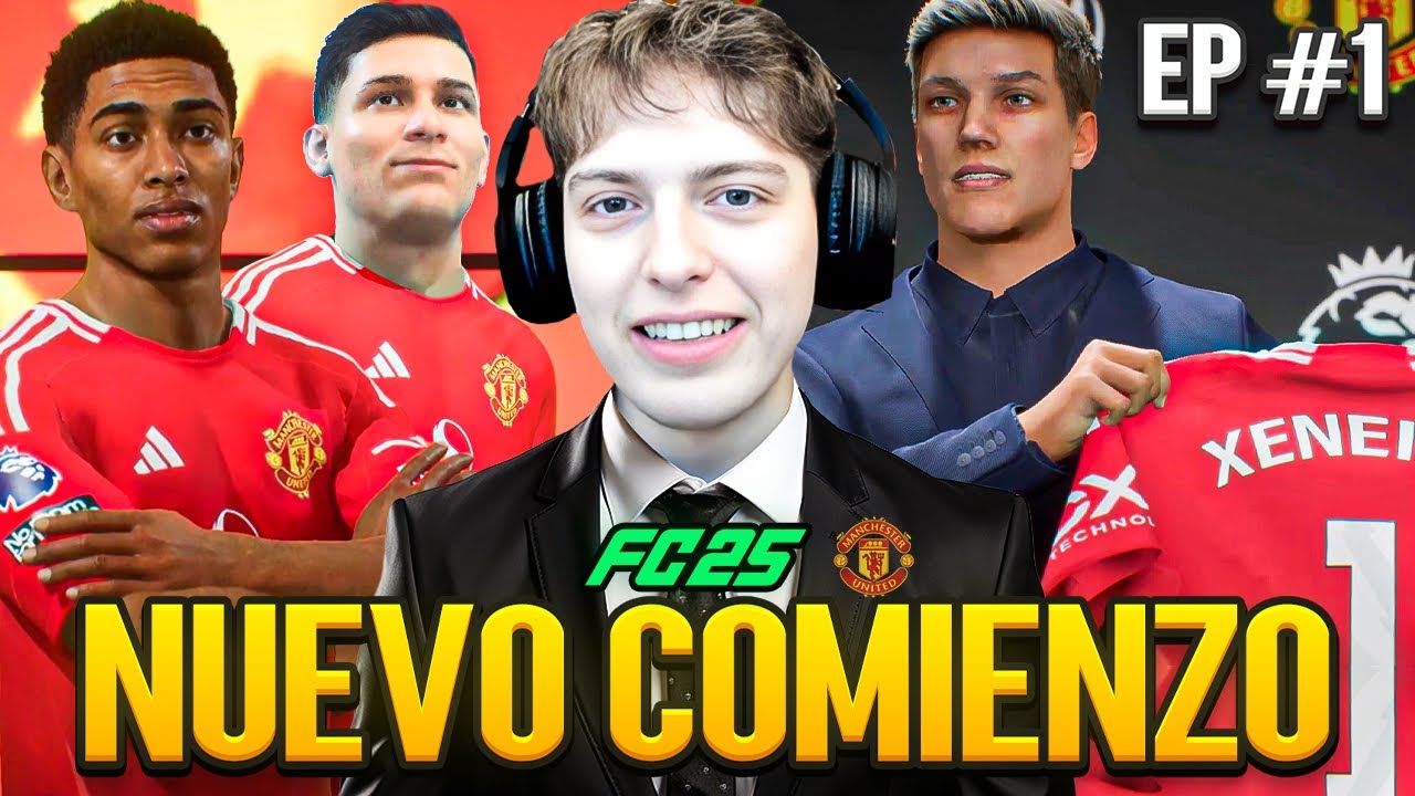 COMENCE UN MODO CARRERA EN EL FC 25 CON EL MANCHESTER UNITED DE ENTRENADOR... EPISODIO 1