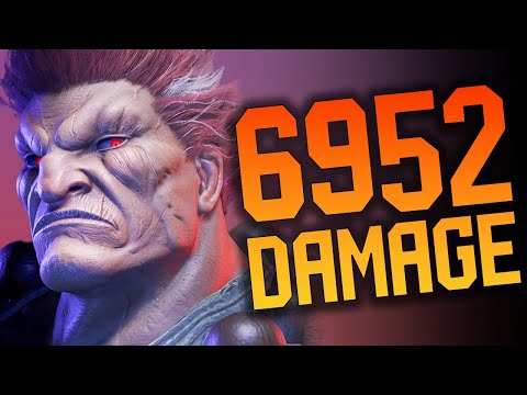 AKUMA NEW MAX DAMAGE COMBO W/ INPUTS - 6952 DMG