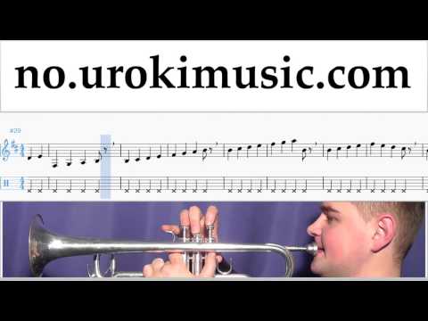Lær å Spille Trompet Calvin Harris ft. Rihanna - This Is What You Came For Melodi Trening Del#1 um