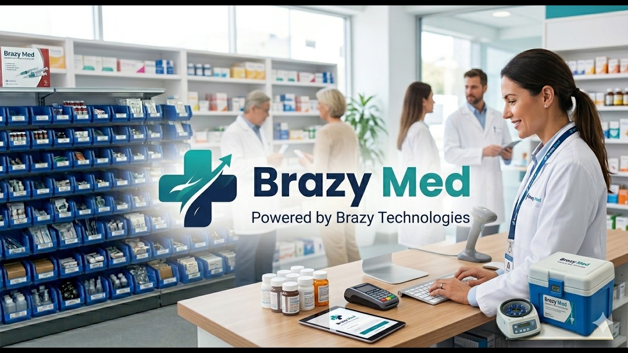 BrazyMed Pharmacy & Clinic Management Demo Video