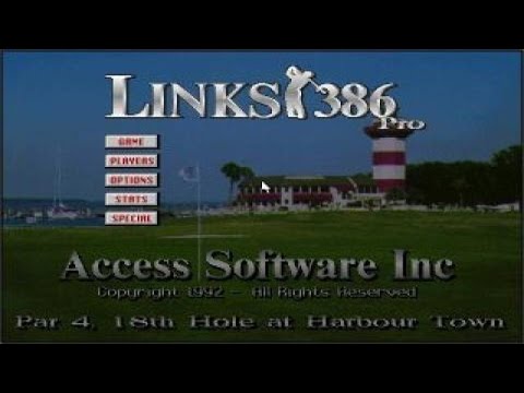 Links 386 Pro gameplay (PC Game, 1992) [Archived]
