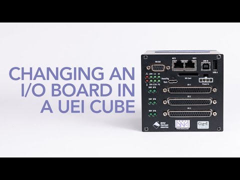 Changing an I/O Board in a UEI Cube