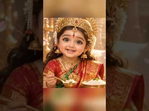 అన్నం తిన్నావా నాన్నా? 🥺 | Navaratri Day 3 - Annapurneshwari Blessings 🙏 #shorts #telugu