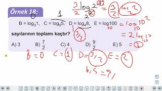 Eğitim Vadisi AYT Matematik 7.Föy Üstel ve Logaritmik Fonksiyonlar 2 Konu Anlatım Videoları