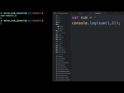 Server Side Javascript Create Module 1