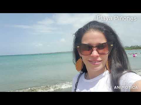 The beach in Piñones