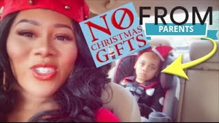 No Christmas gifts from parents this year! Family had to step in & buy gifts! Montgomery Vlog #59