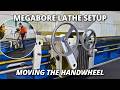We Relocated The Handwheel On Our MONSTER Lathe Megabore Lathe Setup