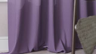 Комплект штор «Грондлис (бело-фиолетовый)» — видео о товаре