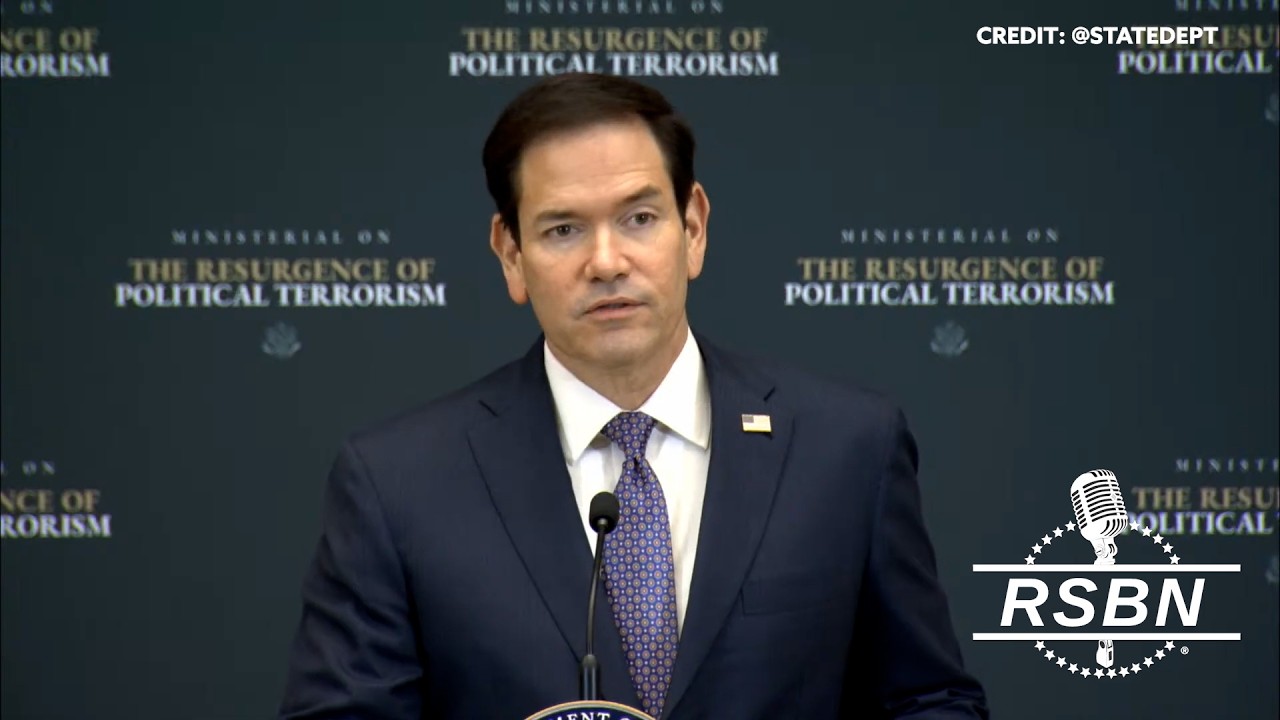 WATCH: Marco Rubio Hosts a Conference on 'Far-Left Terrorism' - 7/16/26