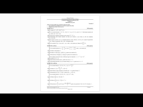 Rezolvarea subiectului de Bacalaureat 2023 - Stiinte ale naturii