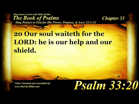 The Book of Psalms | Psalm 33 | Bible Book #19 | The Holy Bible KJV Read Along Audio/Video/Text