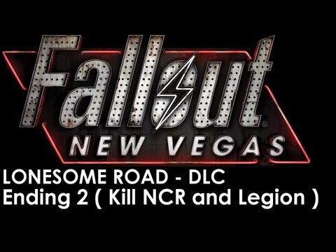 Fallout: New Vegas - Lonesome Road DLC Walkthrough - The Ending V.2 ( James Kills NCR and Legion )