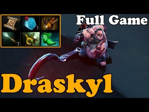 Dota 2 - Draskyl Plays Pudge - FULL GAME - Pub Match Gameplay