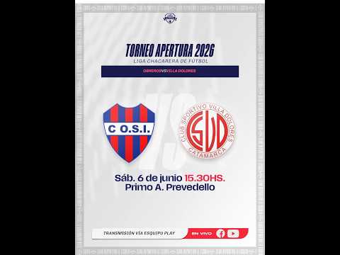 🔴 VIVO |  ⚽OBREROS DE SAN ISIDRO vs VILLA DOLORES - Torneo Anual - Fecha 8 - Liga Chacarera🏆