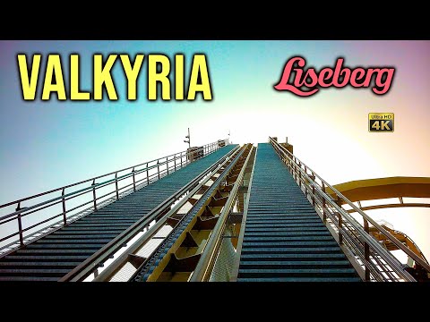 2023 Valkyria Roller Coaster On Ride Front Seat 4K POV Liseberg