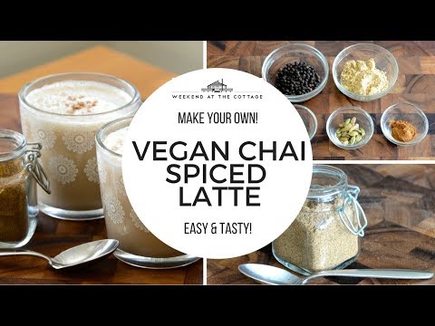 Make your own VEGAN CHAI SPICED LATTE!!!
