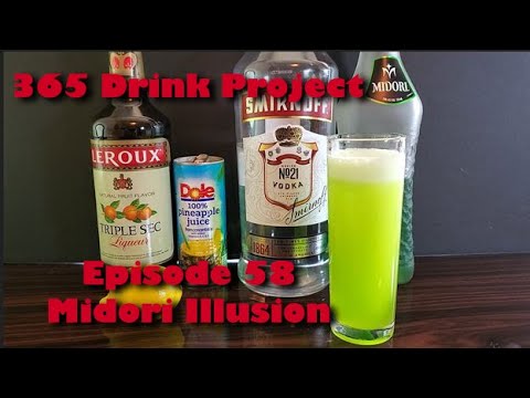 365 Day Drink Project #58 Midori Illusion