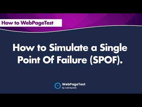 How To Simulate A Single Point Of Failure (SPOF)