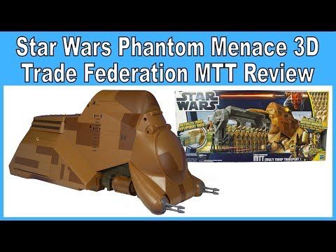 Star Wars The Phantom Menace 3D Trade Federation MTT (Multi Troop Transport) Review