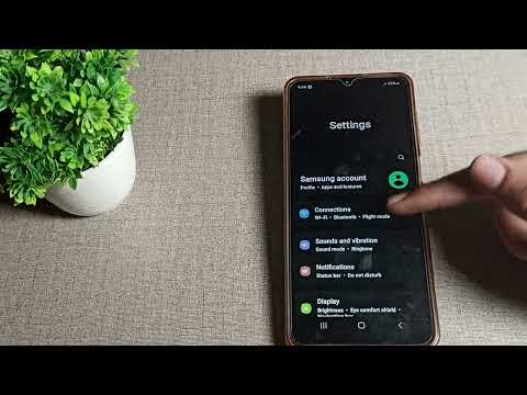 How to Turn on Flight Mode in Samsung galaxy M13 phone, on flight mode