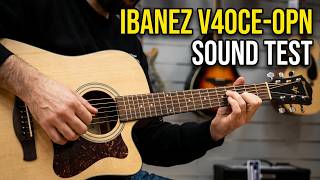 Video thumbnail for Ibanez V40CE-OPN Open Pore Natural | Sound Test by MusicalStore2005