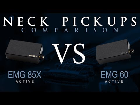 EMG 85X vs EMG 60 - Active NECK Pickup Guitar Comparison / Demo