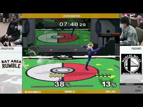 Bay Area Rumble IV (LQ): SpacePigeon (C. Falcon) vs FreeHops (Sheik)