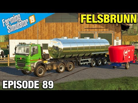 COLLECTING MILK Farming Simulator 19 Timelapse - Felsbrunn FS19 Episode 89